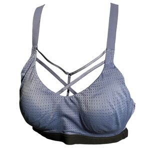 Victoria Sport Lightweight Crossback Sports Bra Workout Activewear Blue